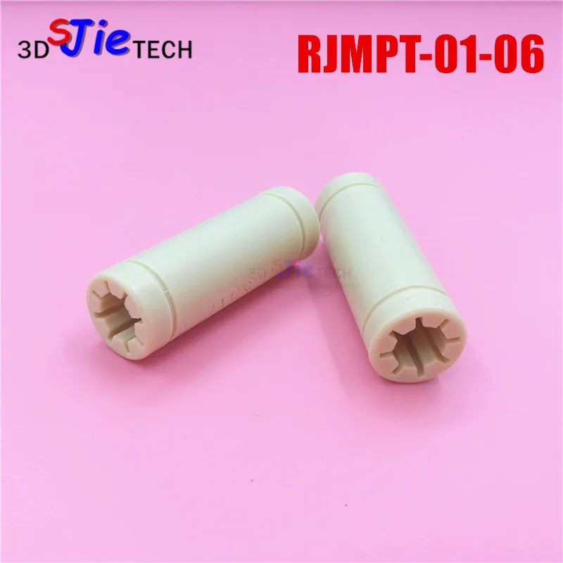6Pcs 3D Printer Solid Polymer LM6LUU Bearing 6mm shaft  RJMPT-01-06 
