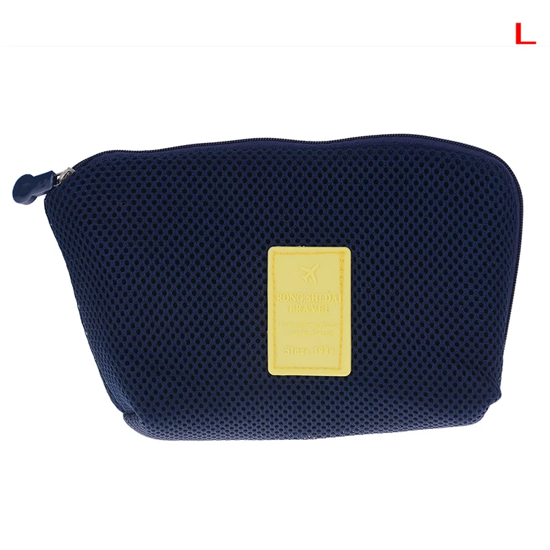 1 шт. Размер S/L многоцелевой кошелек коробка дорожная косметичка Органайзер сумка 3 цвета - Цвет: Blue Large