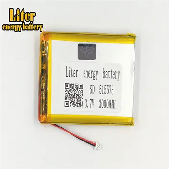

1.0MM 2pin connector 3.7V 515573 3000mah Rechargeable lipo battery e-books GPS PDA MP4 MP5 li ion polymer lithium battery