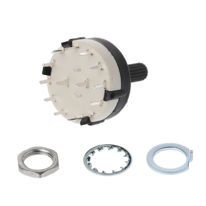 

2 Pole 6 Way / 3 Pole 4 Way Rotary Switch - Good Quality - 1st CLASS POST