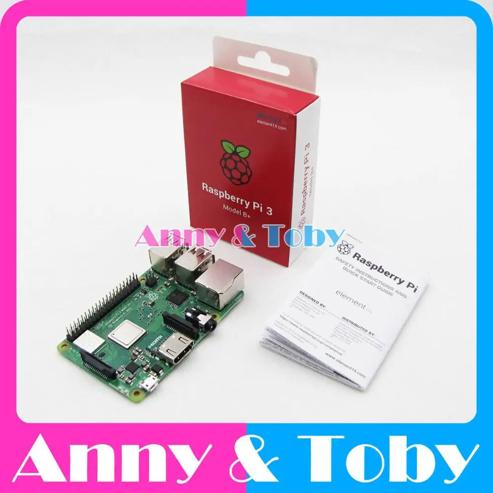 Версия Element14: Новинка 2018 оригинальный бортовой Wi Fi/Bluetooth Pi 3B + PI3 B Plus BCM2837B0 1 ГБ SDRAM