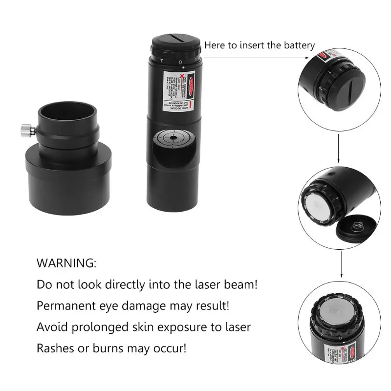 1,2" Лазерный коллиматор 2" рукав Адаптер 7 яркий уровень для Newtonian отражатель телескоп