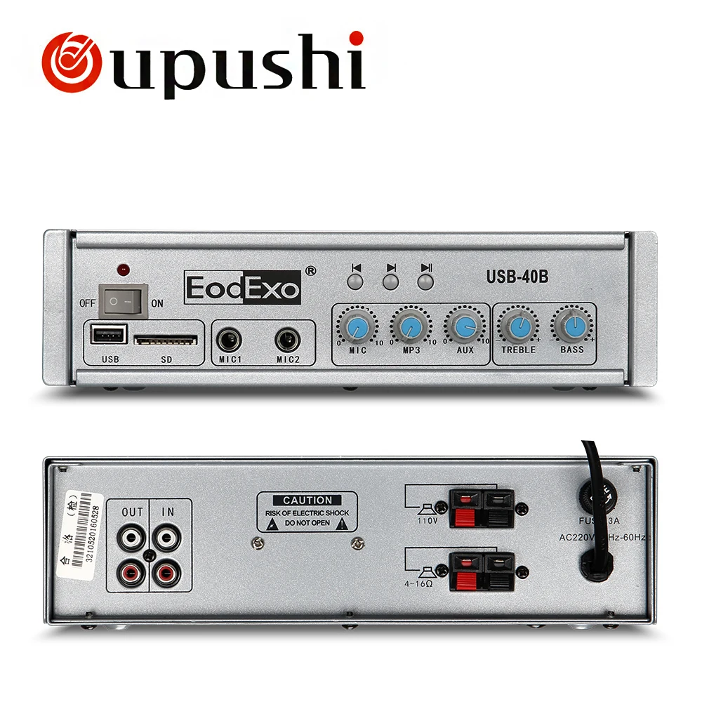 Oupushi Mini Bluetooth Mischverstärker 40 Watt Zuhause Sound Audio PA Sd-karte, USB Amp Mit Deckenlautsprecher, wand Lautsprecher Oupushi Mini Bluetooth Mischverstärker 40 Watt Zuhause Sound Audio PA Sd-karte, USB Amp Mit Deckenlautsprecher, wand Lautsprecher