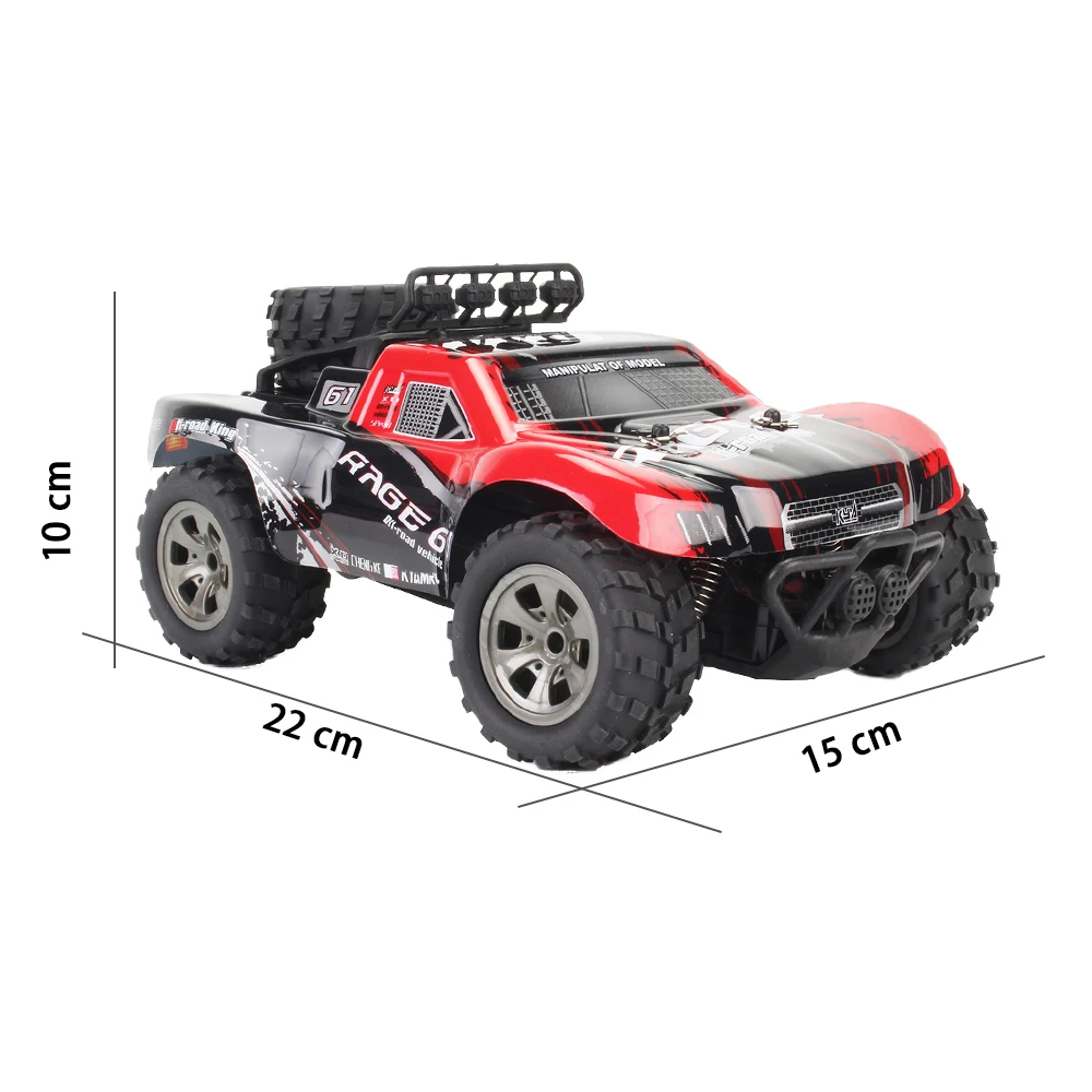 2 4 GHz 1:18 2WD KY 1885A большое колесо RC автомобиль внедорожный 18 км/ч высокоскоростной