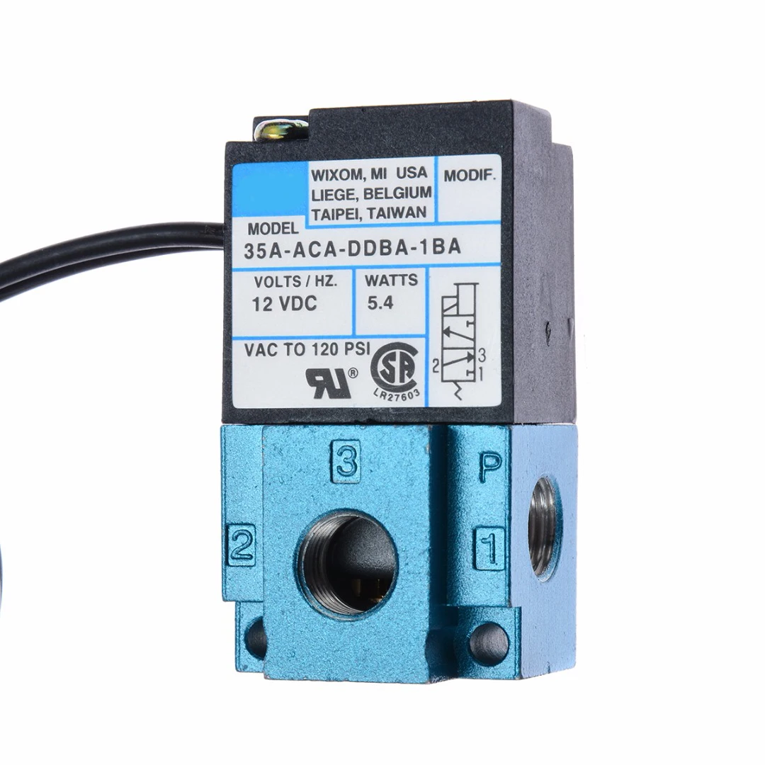 

Mayitr 3 Port Solenoid Valve Electronic Boost Control Valve Pneumatic Parts 35A-ACA-DDBA-1BA 12VDC Power Tools Replacment Parts