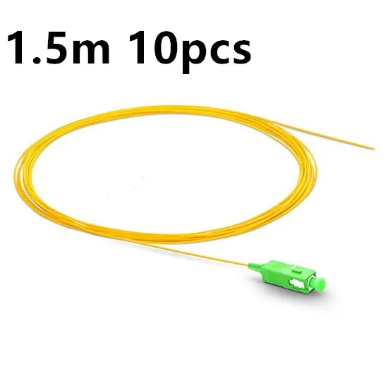 QIALAN 1 5 m 10 шт. SC APC Волоконно оптический хвост Simplex 9/125 G657A одномодовый волоконно