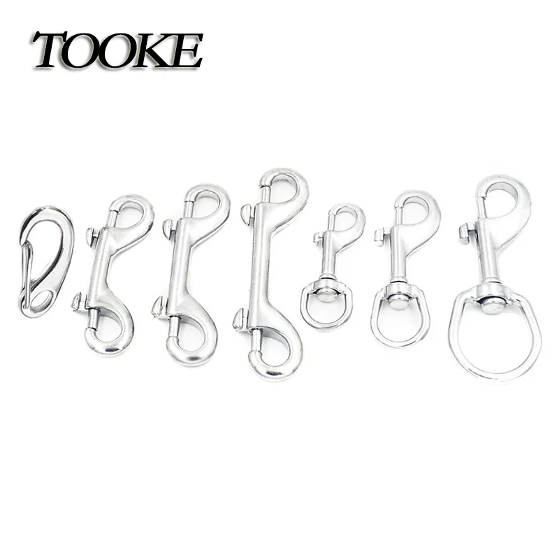 

Scuba 73/90/100/116 MM Stainless Steel Egg Quick Link Carabiner Ended Bolt Snap Clip Hook BCD Accessories Diving Equipment
