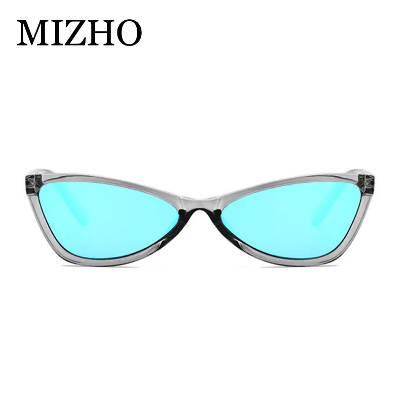 Модные красные узкие солнцезащитные очки MIZHO женские Винтажные Солнцезащитные
