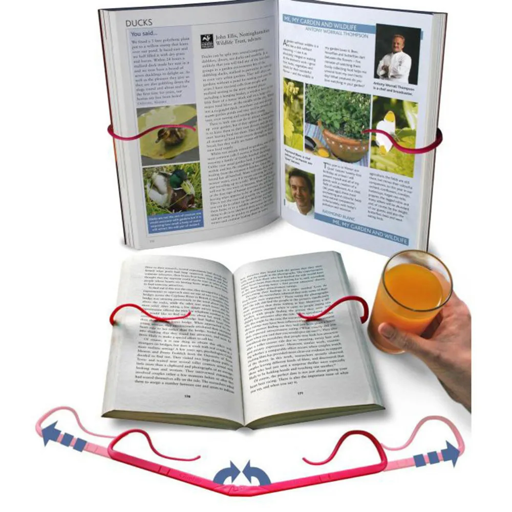 

Creative Bookmarks Reading Book Holder Office Accessories Stationery Lazy Leisure Reading Essential Bookend