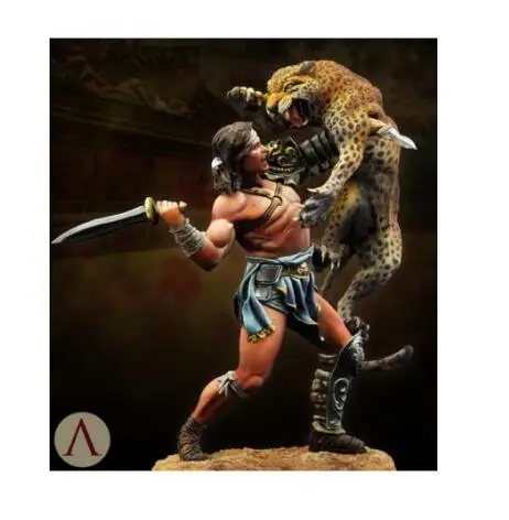 Новинка несобранный набор из смолы 1/24 75 мм фантазийный Гладиатор WARLORD фигурка
