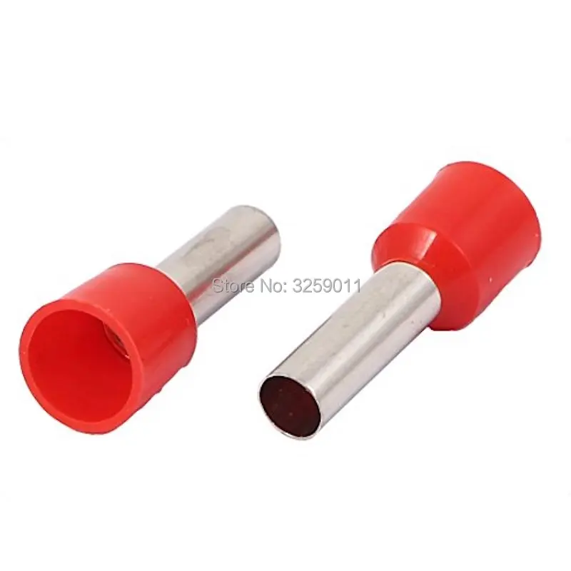 Pces Friso Elétrico Bloco Terminal Fio Conector Cabo Extremidade Virola Tubular Pre-isolante Awg 10 6.0mm 500 E6012 12 High Quality Renovação da Casa