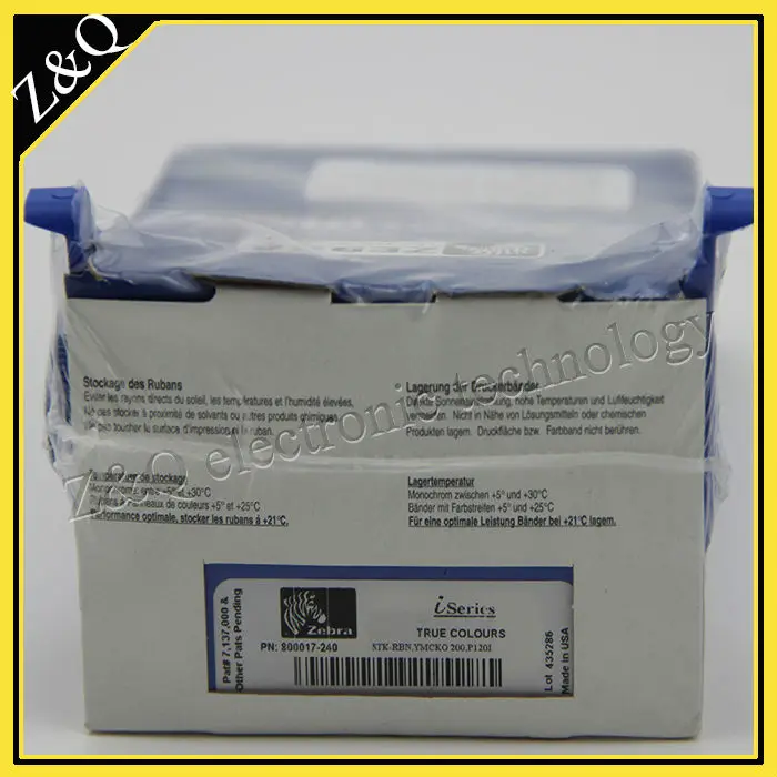 Original Zebra 800017 240/800015 940 Color Ribbon YMCKO for use with