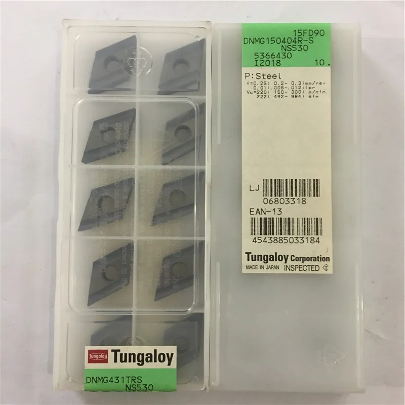 Tungaloy Inserts Turning Tool Dnmg150404rs Ns530 100 Original