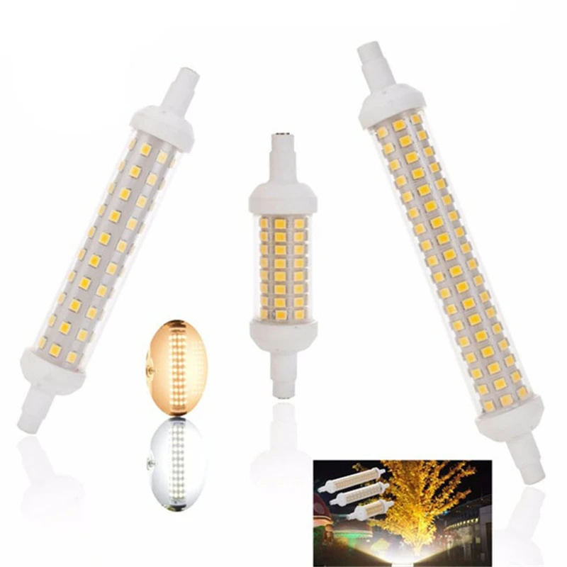 

Dimmable Bulb R7S LED Corn light 2835 SMD 78mm 118mm 135mm LED Light 10W 15W 20W Replace Halogen Lamp AC 110V 220V Floodlight