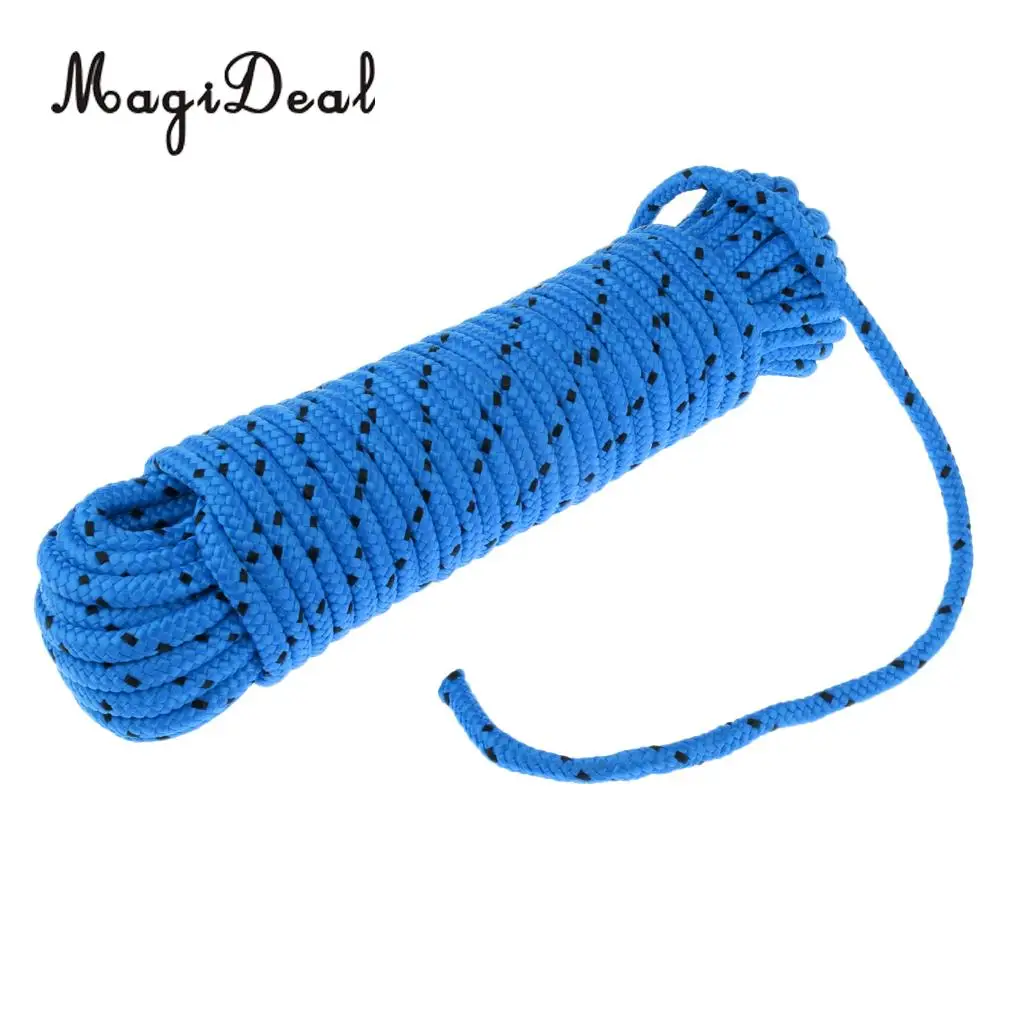 20m Multi Braided Emergency Rappelling Rock Climbing Rope Strap 500Kg Load
