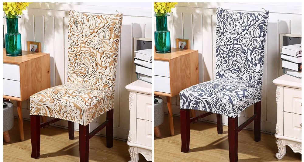 Kitchen Chair Covers Stretch Furniture Covers Towel Chair house de chaise Stool Chair slipcover chair cover Spandex 1246 pcs (14)