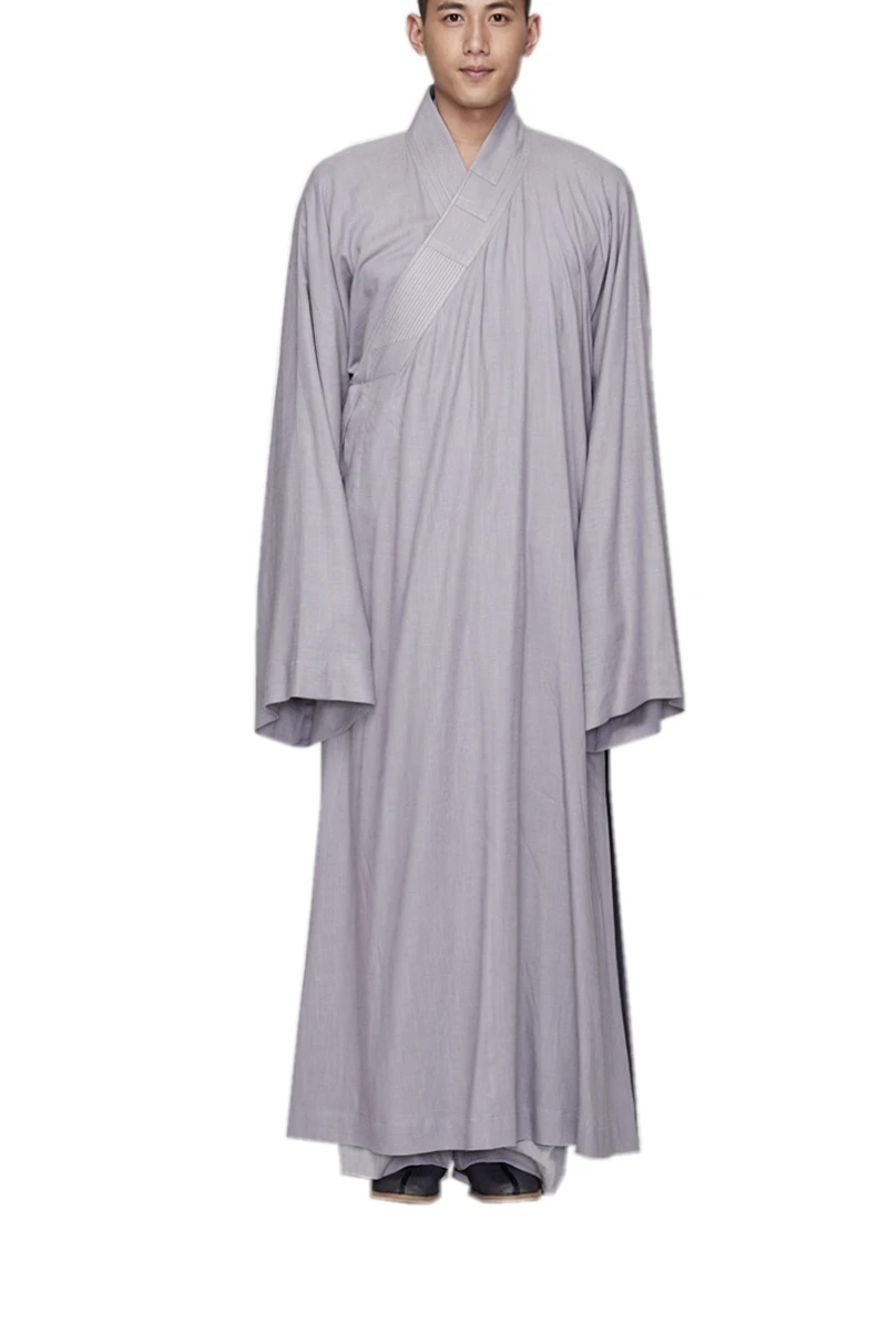 ZanYing Buddhist Zen Robe Meditation Monk Outfit Large Casual Robe Men