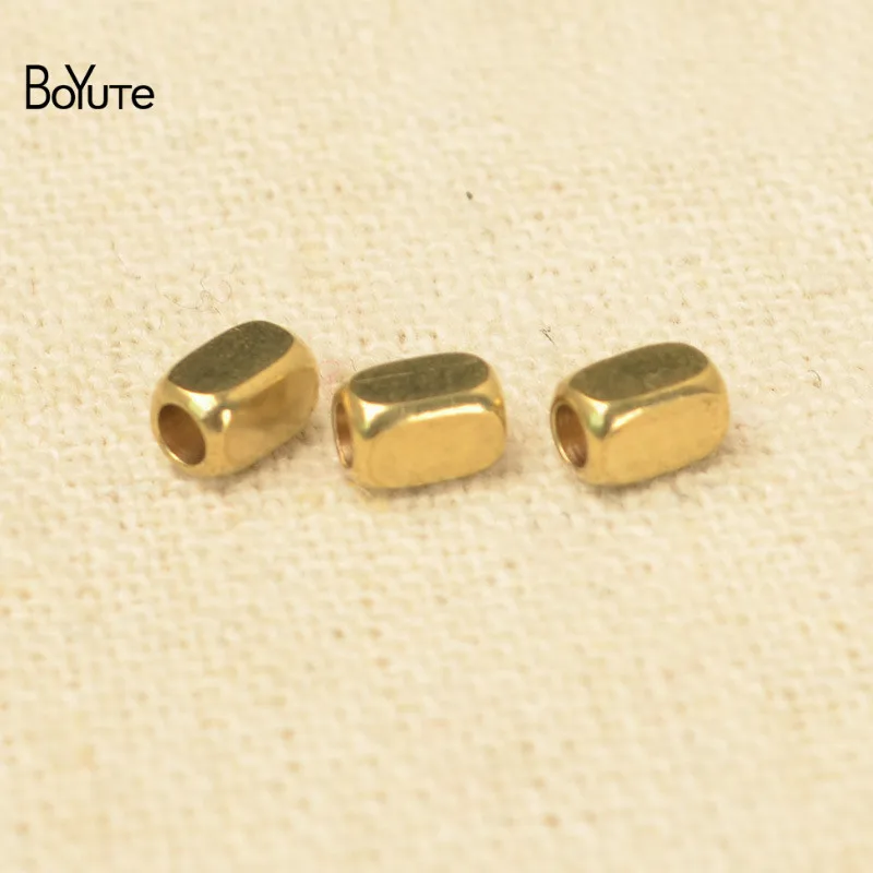 BoYuTe 200Pcs Metal Brass 23.5MM 35MM Square Beads Spacer Loose Beads Jewelry Making (4)