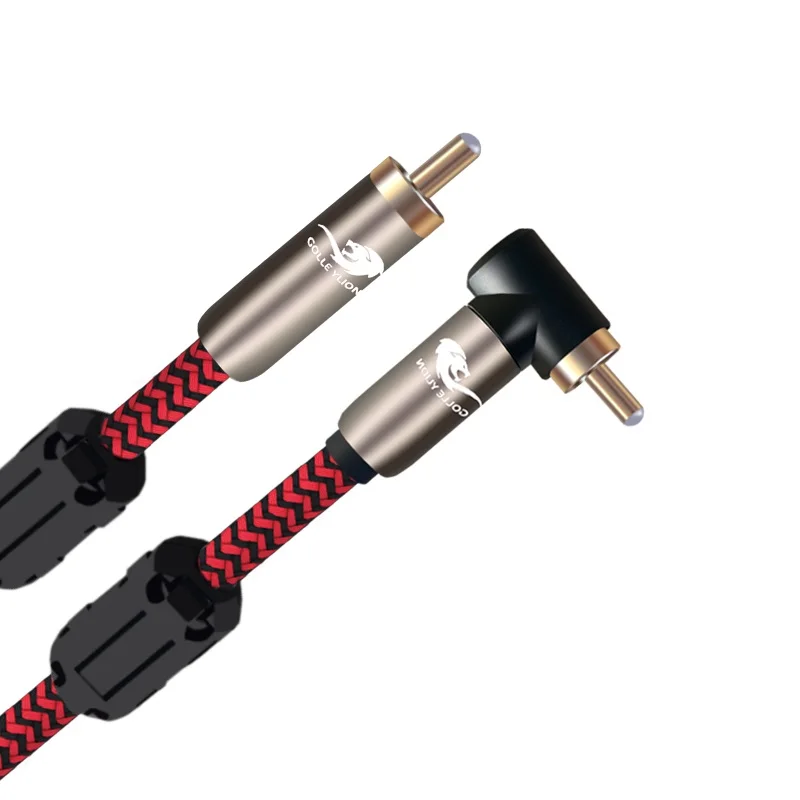 Цифровой коаксиальный аудиокабель 1 RCA папа для домашнего кинотеатра Hi Fi системы
