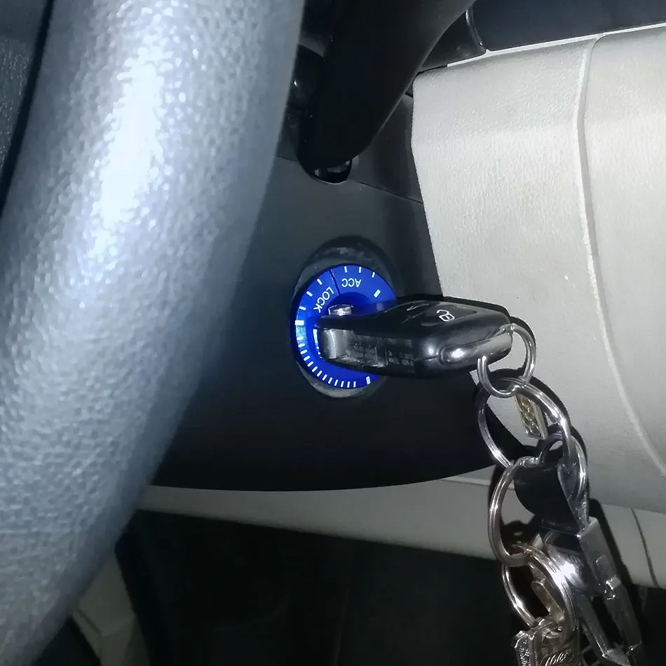 Переключатель зажигания, декоративное кольцо для ключей, наклейка для Skoda Octavia Fabia YETI для VW Passat Bora POLO GOLF 6 Jetta MK5 MK6