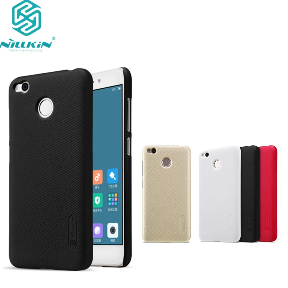 

XiaoMi redmi 4X case redmi 4X Pro cover NILLKIN Super Frosted Shield hard matte back cover free screen protector for redmi 4 X