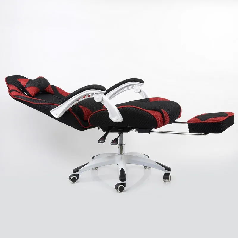  95143 Barneo K-140 Black Red Gaming chair computer chair mesh fabric high back plastic armrests fre