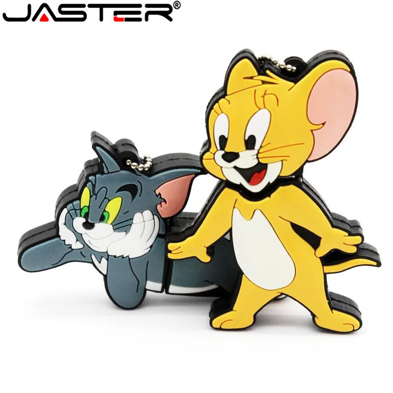 

JASTER Tom and Jerry USB Flash drive cat mouse pen drive pendrive 4gb 8gb 16gb 32GB 64GB memory stick u disk free shipping