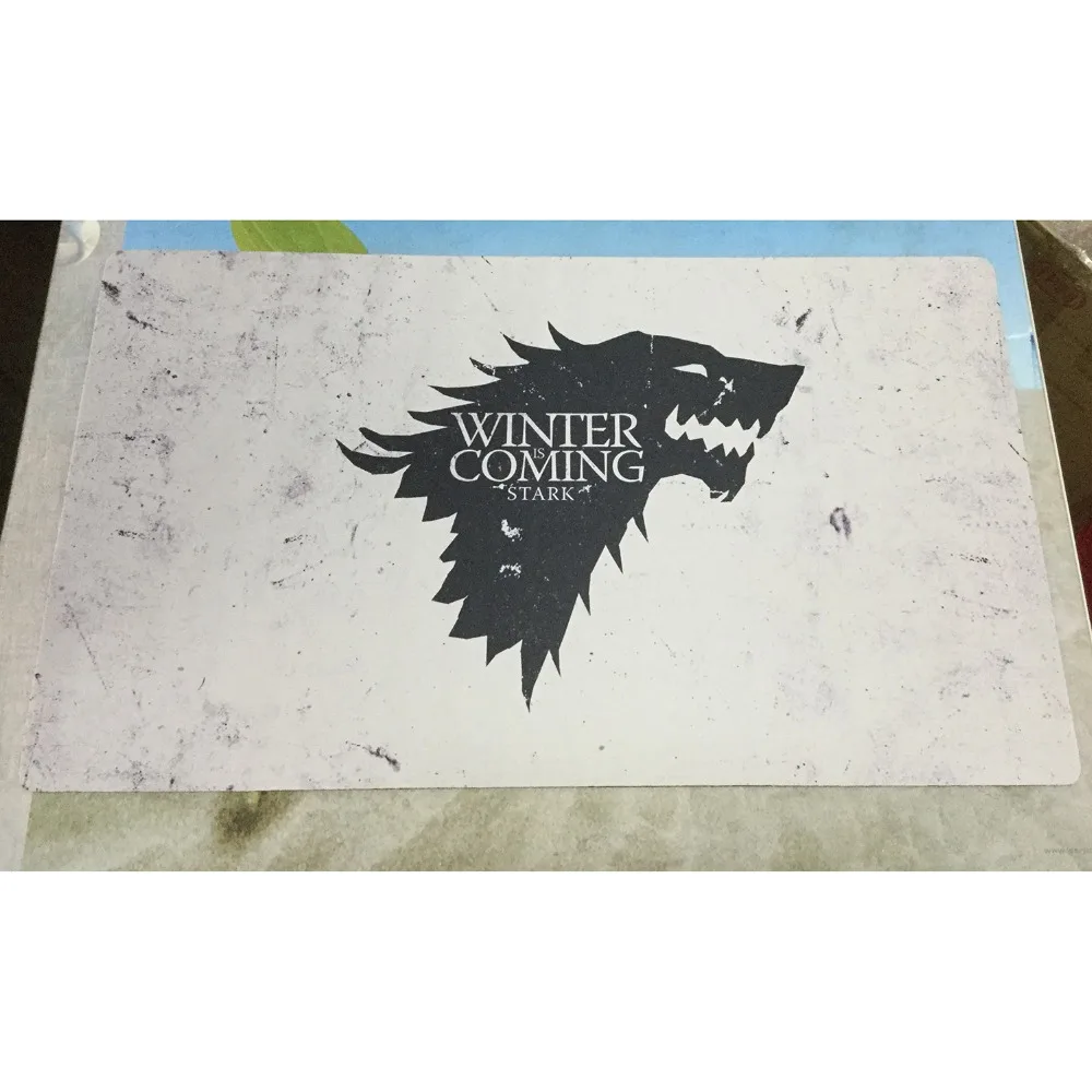 

2MM Thick Table Pad Game of Thrones playmat Winter is coming Wolf House Stark Playmat, Can also be Customized