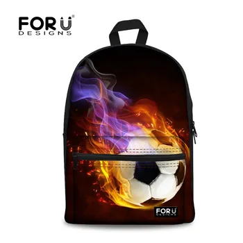 

FORUDESIGNS Printing 3D Teen Boys Canvas Backpack Cool Middle Primary School Kids Bagpack Custom Unique Children Rucksack Rugzak