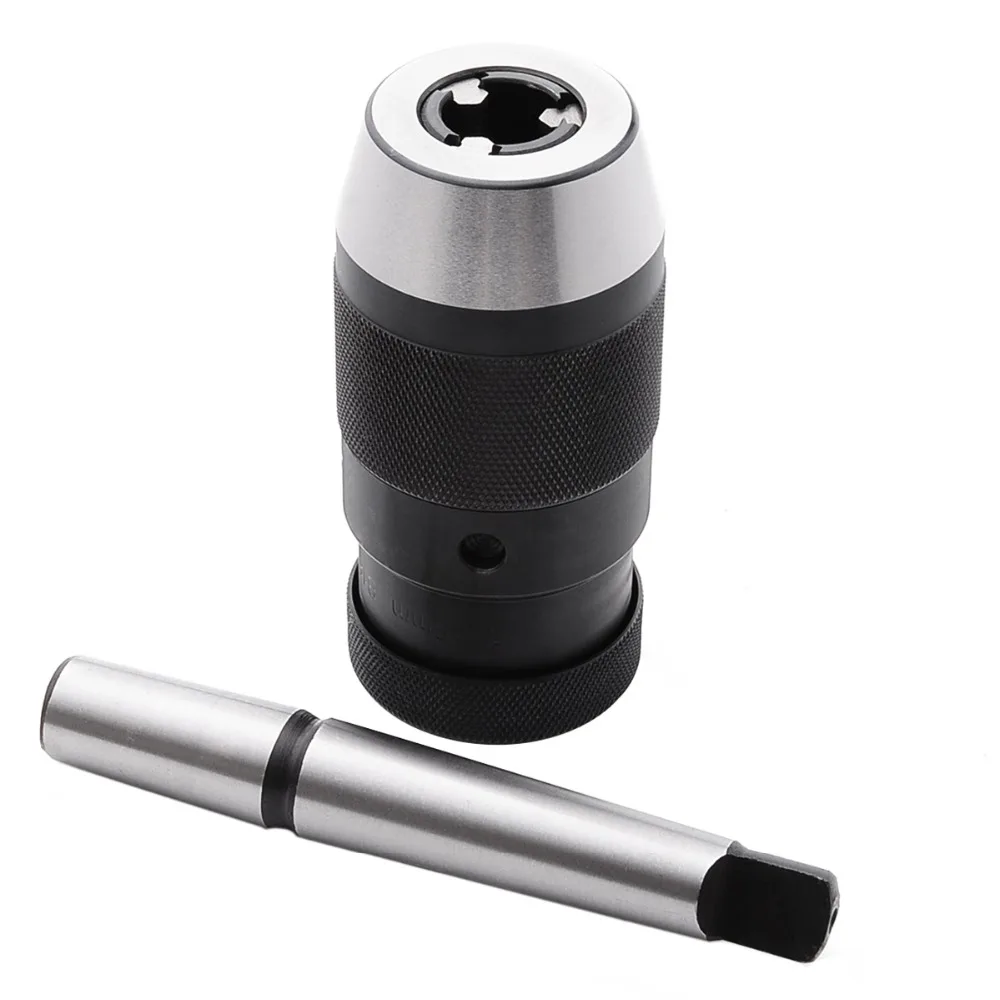 

#1 MTA1 Automatic Locking Chuck 1-16mm B16 B18 and Tapered Rod MT1 1-13 3-16 Machining Center Drilling Machine