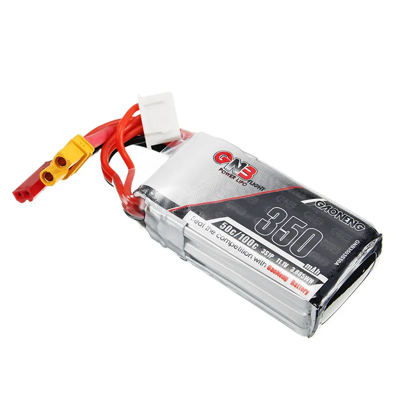 

Gaoneng GNB 11.1V 350mAh 50C / 100C 3S Lipo Battery JST / XT30 Plug Connector for RC Racing Drone FPV Quadcopter Toy Spare Parts