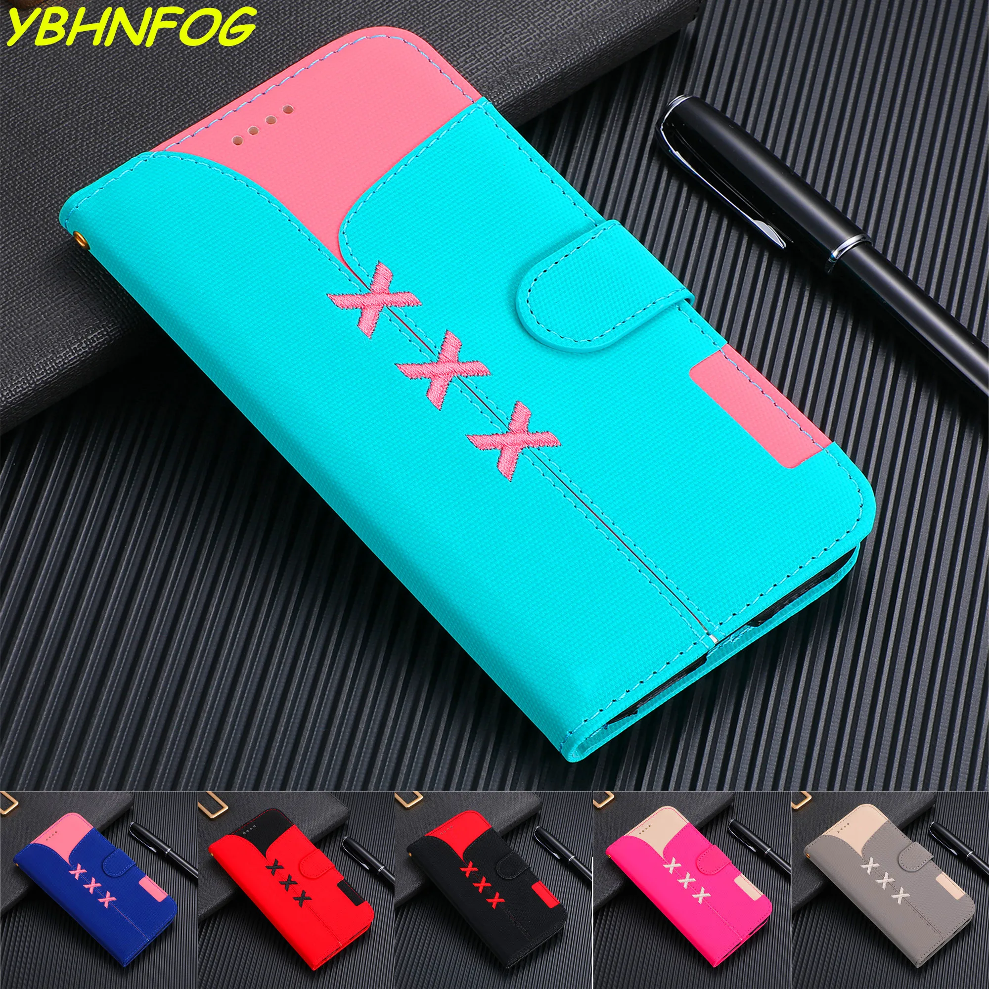 

Y5 Y6 Pro Y7 Prime 2018 Y9 2019 Luxury PU Leather Wallet Case For Huawei Honor 7A 7C 8A 8X 9 10 Lite Flip Cover Stand Bags Coque