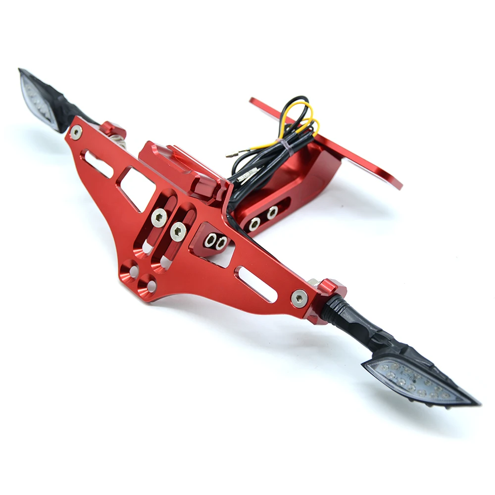 Universal Accessories Motorcycle License Plate Bracket For kawasaki z750 z800 versys 650 er6n ninja 300 400 zx6r parts zxr750