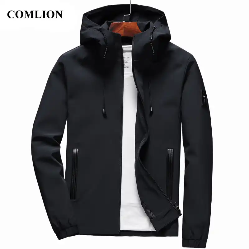 Kurtka męska New Arrival Casual solidna kurtka z kapturem kurtki wiosenne aliekspress