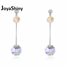 Joyashiny модные украшения кристалл от Swarovski серьги для женщин топ ювелирные изделия из кристаллов серьги-гвоздики лучшие друзья подарок