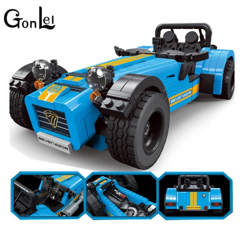 GonLeI Decool 8612 8613 ideas racers Caterham Seven 620R Sports Car And Sports Model Toys Blocks Brick Compatible 21307 GonLeI Decool 8612 8613 ideas racers Caterham Seven 620R Sports Car And Sports Model Toys Blocks Brick Compatible 21307