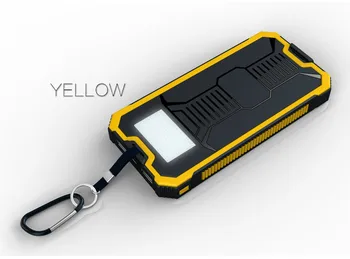 

Solar Alternative Battery Phone 20000 mAh External Backup Battery Charger Cross Splice Bag Mobile Dual usb led replacement Batte