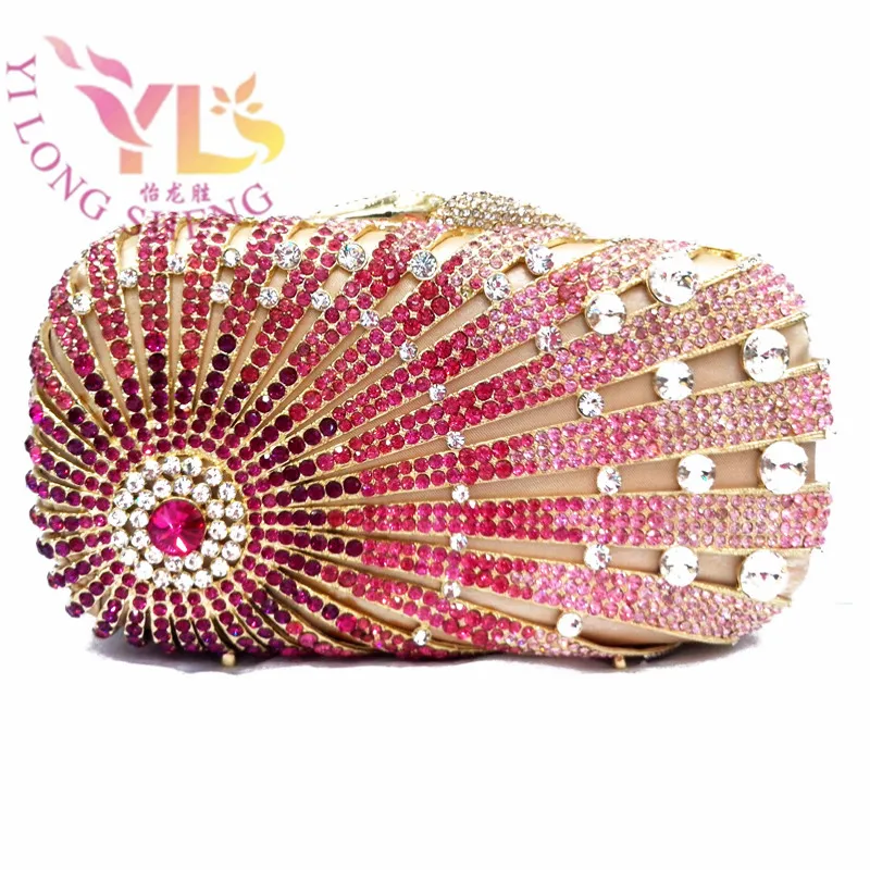 

Stylish Peacock Crystal Clutches Evening Minaudiere Box Metal Event Party Hand Bag Women Wedding Party Fashion Handbags YLS-G28