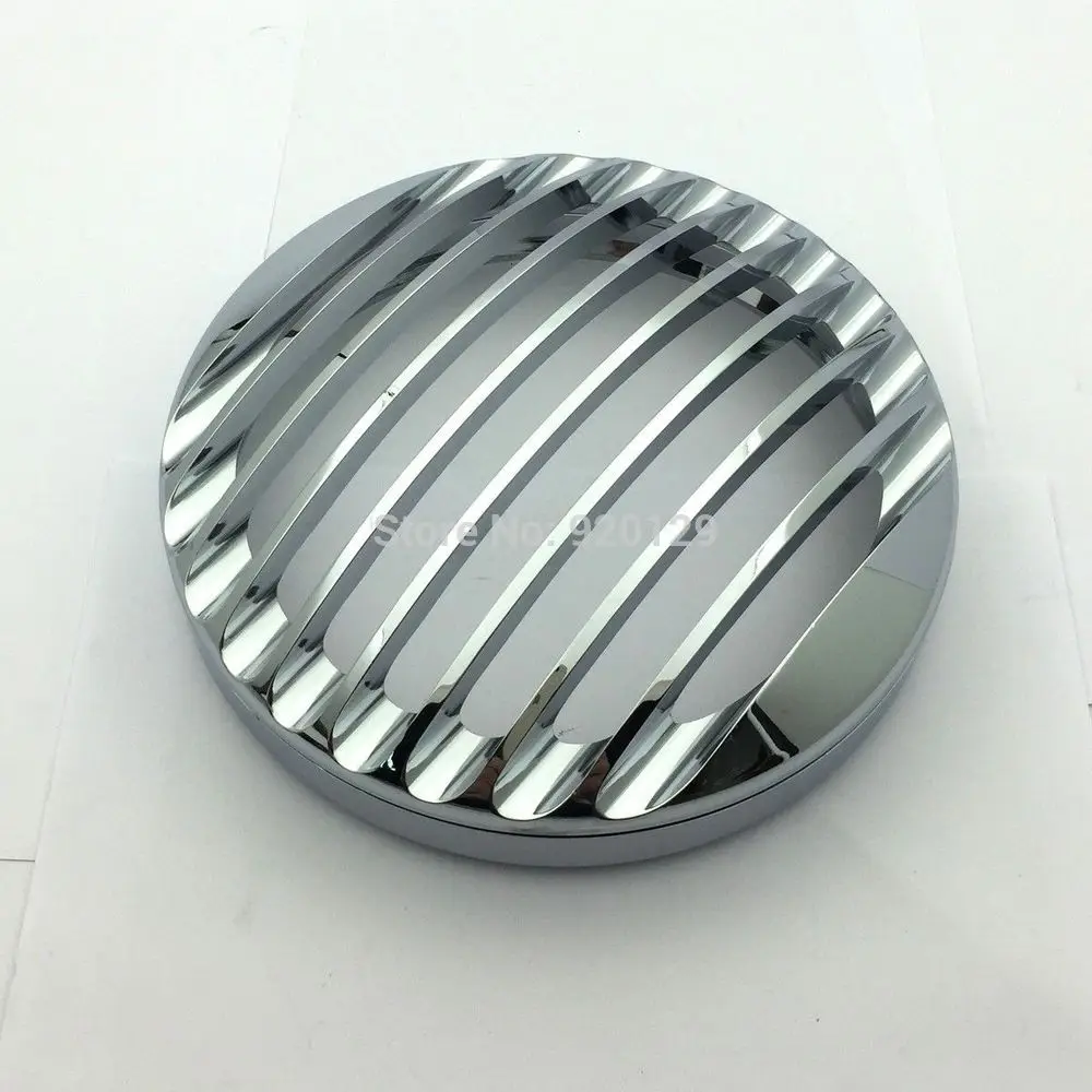 Motorcycle Chrome 5 3/4" Aluminum Headlight Grill Cover For Harley Sportster XL883 XL1200 2004