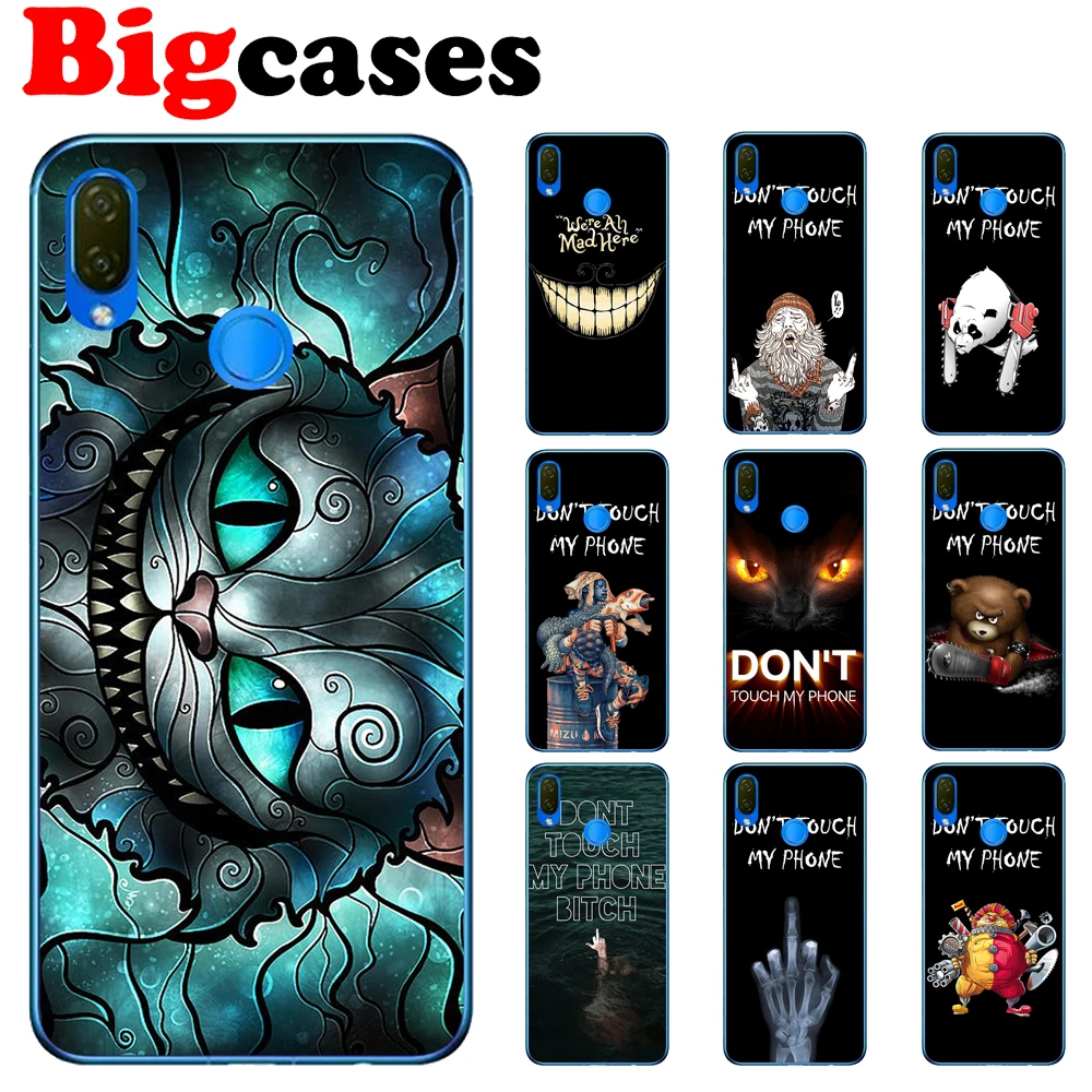 Soft TPU Funda For Huawei Nova 3i Case Cover 6.3&quot Transparent Silicone Capa Middle Finger Cat Protect Phone Shell Coque |