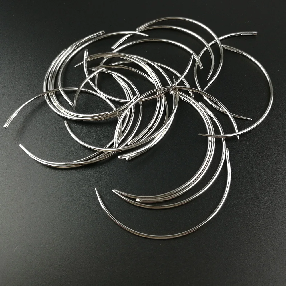 

50pcs C Type Curved Mattress Needles Hand Sewing Home Household Repair Sewing Needles