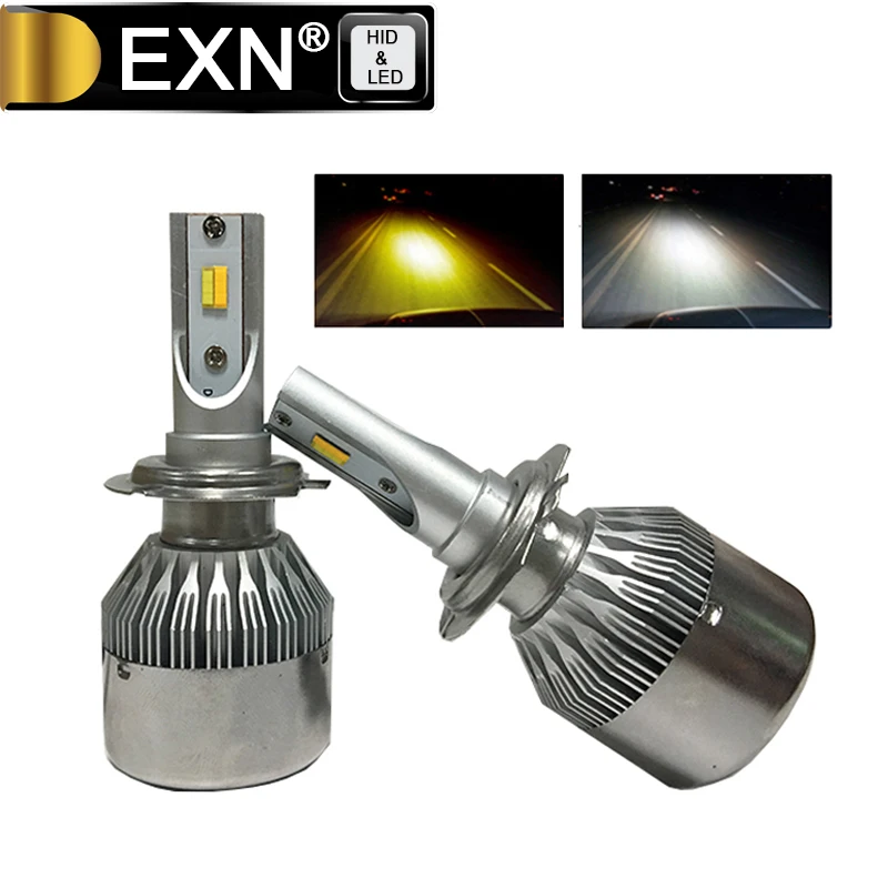 Car Styling Bi-Color LED Headlight H7 Super Bright Two Color H7 LED Headlamp Auto LED Headlamp Kit H1 H3 H4 H7 H8 H11 9005 9006 Car Styling Bi-Color LED Headlight H7 Super Bright Two Color H7 LED Headlamp Auto LED Headlamp Kit H1 H3 H4 H7 H8 H11 9005 9006