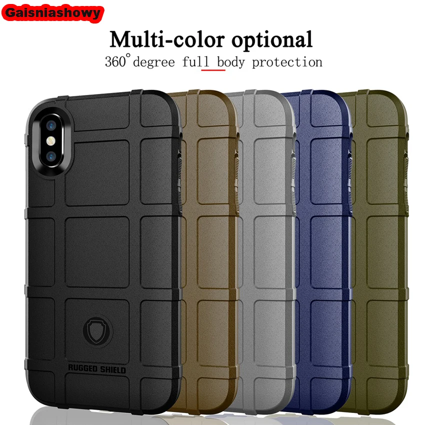 Case For iPhone X XS MAX XR Shockproof Armor Shield Silicone 7 8 6 6s Plus Soft TPU Phone Cover Shell |