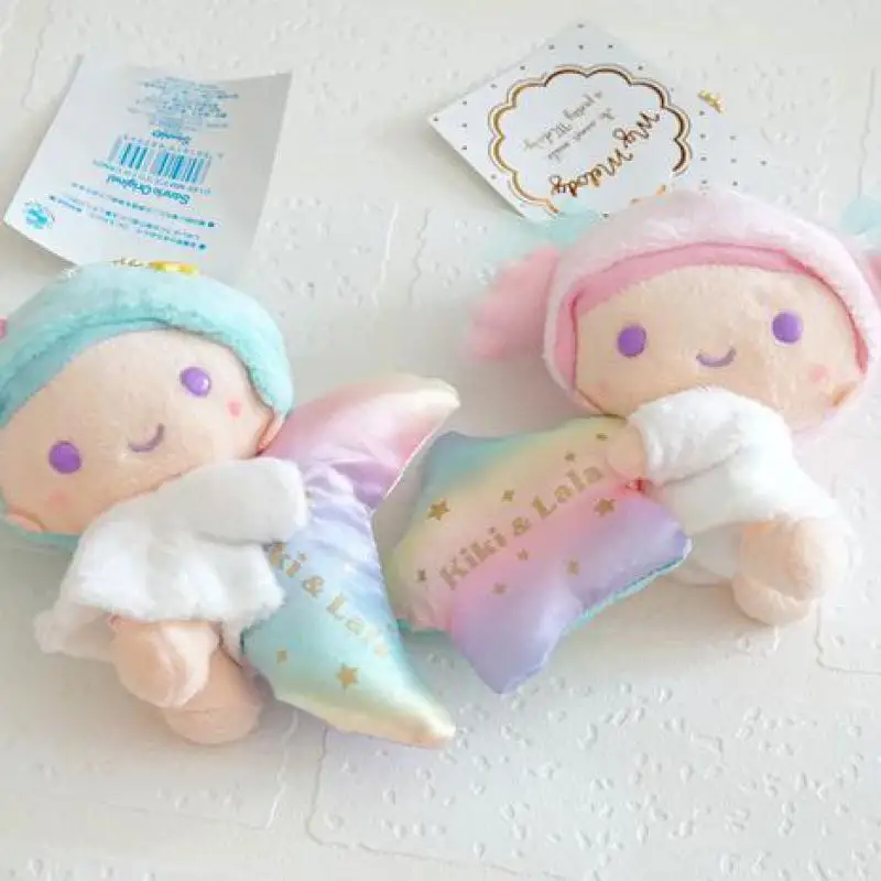 

Cute small Gemini Kiki & Lala Plush Toy Dolls Goodnight Moon Star Soft Stuffed Pendant Baby kids doll For Girls Birthday Gifts