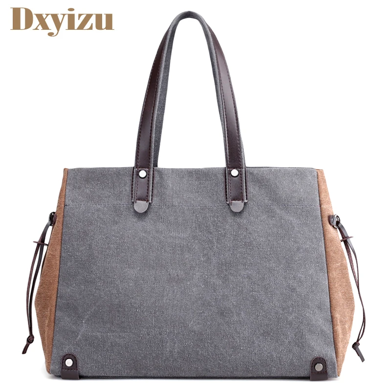 

Fashion Canvas Patchwork Women Casual Tote Handbag Shoulder Bags Big Casual Bolsa Feminina High Quality Large Capacity Tote