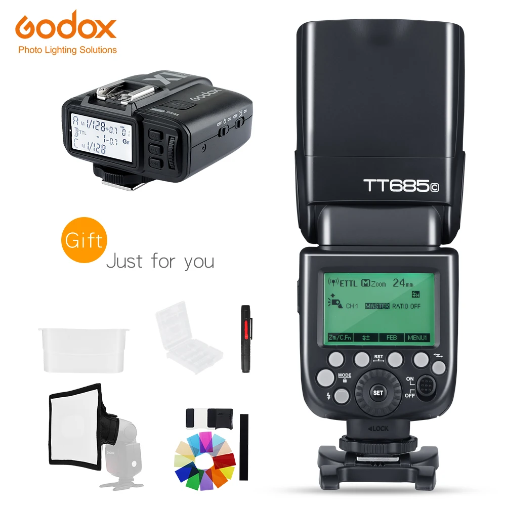 Вспышка Godox TT685C TT685N TT685S TT685F TT685o TTL HSS для камеры Nikon Canon Sony Olympus Fuji|Фотовспышки| |