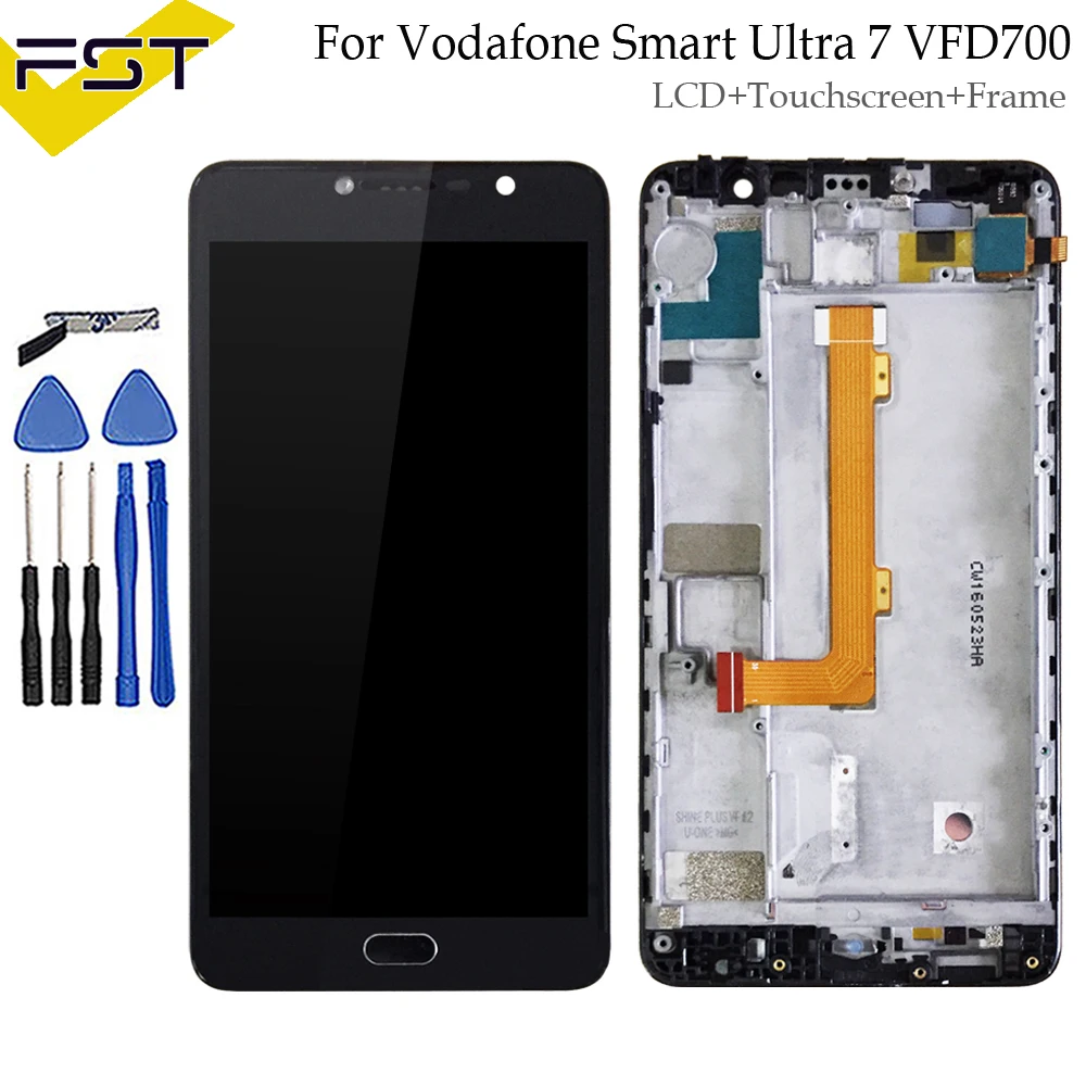 

For Alcatel Vodafone Smart ultra 7 VFD700 LCD Display+Touch Screen Digitizer Assembly With Frame for Vodafone ultra7 vf700 700