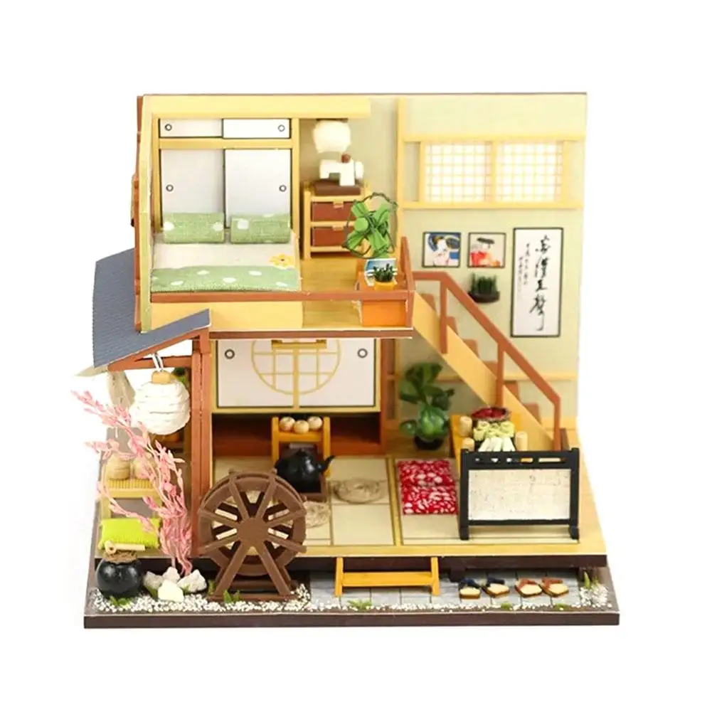 Моделирование дом мебели DIY Мини Пылезащитный чехол лес праздник японский Стиль коттедж Doll House игрушки для детей подарок на день рождения