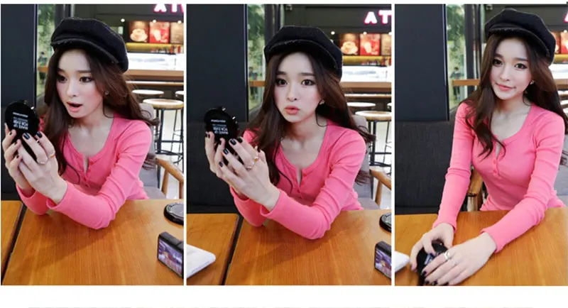 Long Sleeve Long t shirt Women (17)