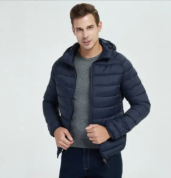 Smeiarar 2018 Men Winter Jackets Coat Padded Thicken Parkas Men Casual Fashion Stand Collar Warm Coat Solid Color Coat F-A-1739